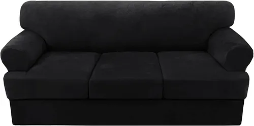 Vista 80 de H.VERSAILTEX Funda para sofá de 2 piezas, fundas para sillón con cojines en forma de T, funda para sofá de terciopelo grueso, protector de muebles