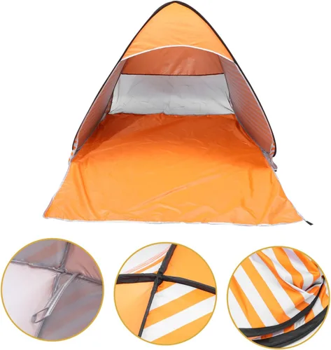 Vista 2 de PRETYZOOM Portable Automatic Instant Pop-up Picnic Tent Water-Resistant UV Shelter with Windproof Stability Easy Setup Camping Canopy for Beach