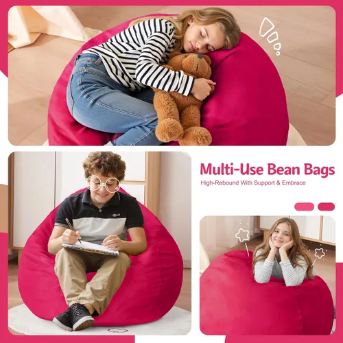 Vista 68 de de 3 pies con relleno de espuma viscoelástica, puf grandes, sofá suave con funda de terciopelo holandés, 36 x 36 x 24 pulgadas (morado)