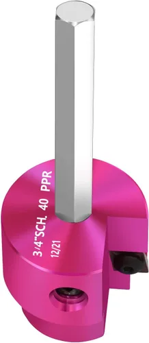 Vista 20 de Escariador de Tubería de PVC Cabezal de 1 Pulgada, Protector de Accesorios de PVC con Eje Hexagonal de 1/4 de Pulgada, Escariador de Accesorios