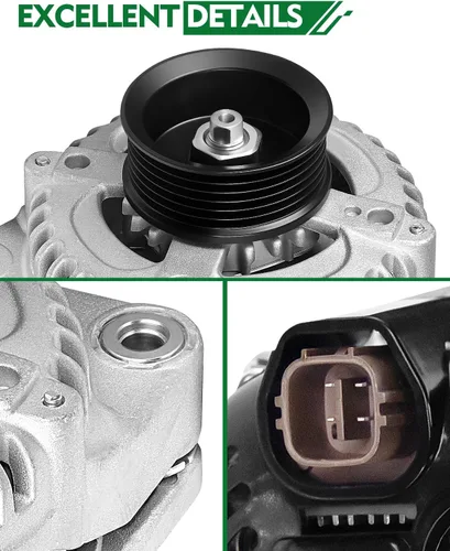Vista 233 de Alternador de 4.0L para: Ford Explorer 2002 2003 2004, Explorer Sport Trac 2001-2004 para: Mercury Mountaineer 2001-2004, polea de 6 ranuras de 12V