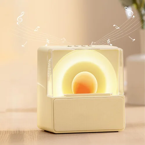 Vista 11 de Bluetooth Speaker with Night Light, 2 in 1 Retro Vintage Speaker Stereo Sound 2000mAh Wire less Tabletop Bluetooth Speaker for Bedroom Office Study