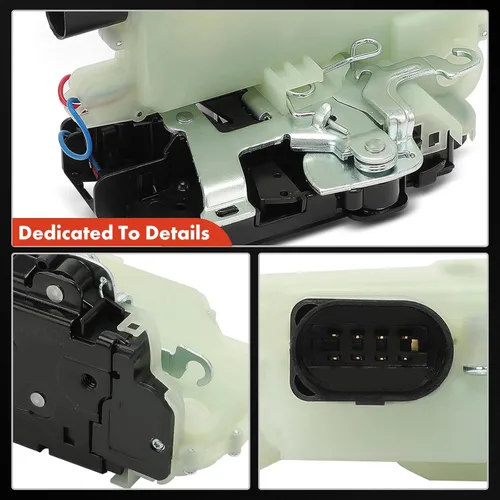 Vista 7 de A-Premium Actuador de Cerradura de Pestillo de Puerta Compatible con Vehículos Volkswagen - Beetle 1999-2010, Golf 1999-2006, GTI 2006-2007, Jetta