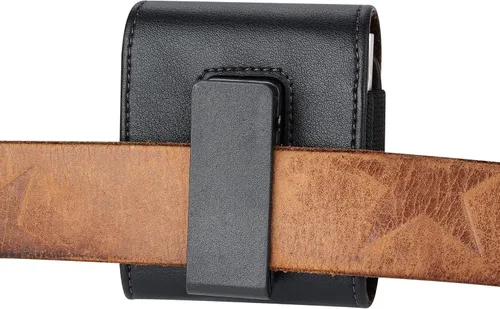 Vista 4 de Funda para teléfono con tapa, diseño de funda con clip para cinturón, cierre magnético, piel sintética, elástica, para TCL Flip 4/3, TCL Flip Pro