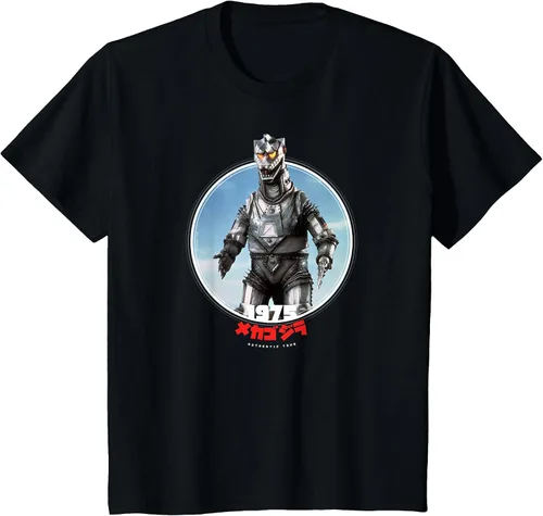 Vista 36 de Godzilla Mechagodzilla 1975 Icons of Toho T-Shirt Asphalt Grey