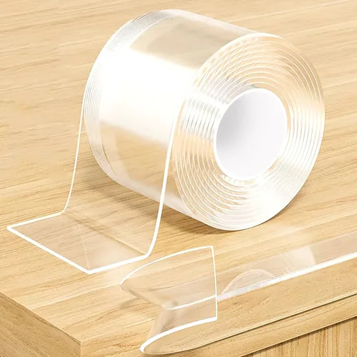 Vista 18 de KAIYUER 0.8 pulgadas x 9.84 pies, Tira Protectora de Borde Transparente, Cinta de Cobertura Envolvente para Bordes Afilados, Protectores