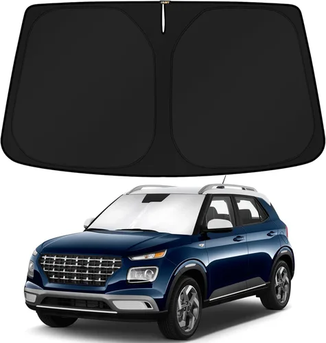 Vista 180 de KUST Parasol para parabrisas para BMW X1 F48 2016, 2017, 2018, 2019, 2020, 2021, 2022, accesorios de ajuste personalizado, parasol plegable