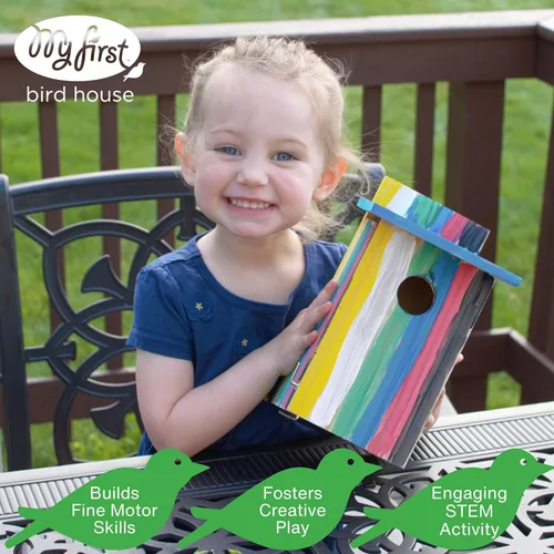 Vista 6 de Nature's Way Bird Products DIY Primera ventana de visualización Jardín-Casa-Pájaro, Madera