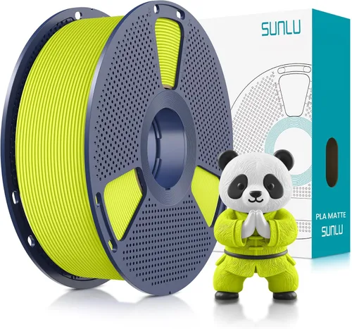 Vista 18 de SUNLU - Filamento PLA para impresora 3D, 0.07 pulg, perfectamente enrollado con acabado mate, impresión 99% FDM, carrete de 2.2 lb, 1082 pies, negro
