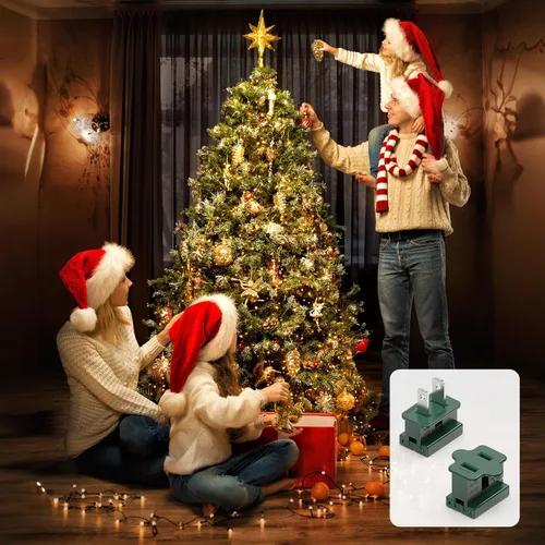 Vista 3 de Set de enchufes deslizantes verdes macho y hembra para iluminación navideña, enchufe de vampiro, enchufes Gilbert, enchufes zip, paquete de 30