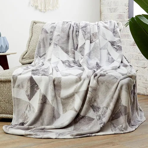 Vista 30 de Elegant Comfort Manta ligera estampada para sofá - Para todas las estaciones, ultra suave, acogedora y mullida - Mantas decorativas para sofá, Gracey