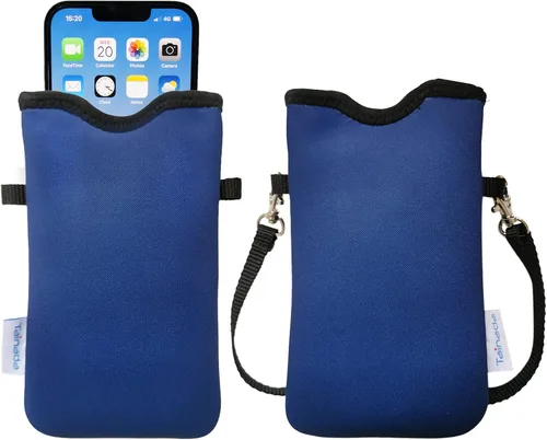Vista 22 de Tainada Funda Estuche Bolsa de Neopreno para Teléfono para Hombres y Mujeres con Correa Cruzada/Cordón para el Cuello para iPhone 17/16/15 Pro Max