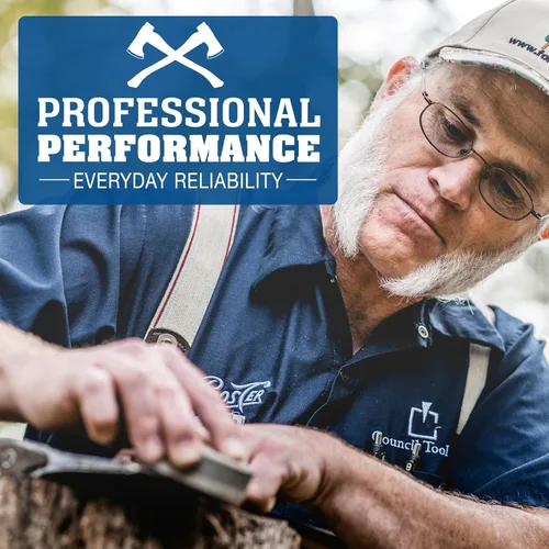 Vista 3 de Hacha de caída de una sola broca COUNCIL TOOL - Hacha de división de 5 libras con mango recto de madera de 28" y cabeza de acero forjado - SU50D28S