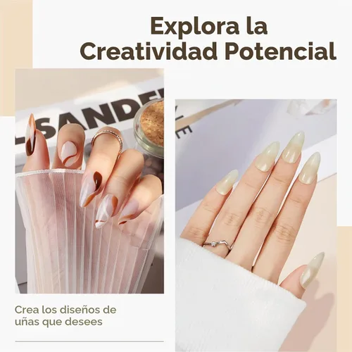 Vista 5 de Modelones - Juego de pegamento en gel para uñas de 9 en 1 con cepillo, gel de uñas de 15 ml para strass, gel de base, kit de gel de uñas de arte
