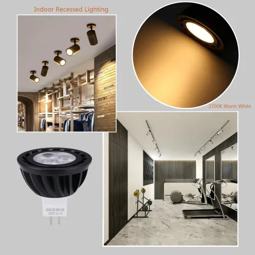 Vista 11 de Arrownine Bombilla LED MR16 de 5 vatios, resistente al agua, IP65, bajo voltaje 9-17 V CA/CC, regulable, base de dos pines GU5.3 para bombillas