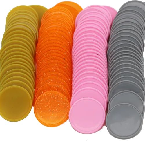 Vista 34 de juego de 100 fichas de aprendizaje de plástico opaco, minipóquer, fichas de juego, con caja de almacenamiento (negro, 2,54 cm)