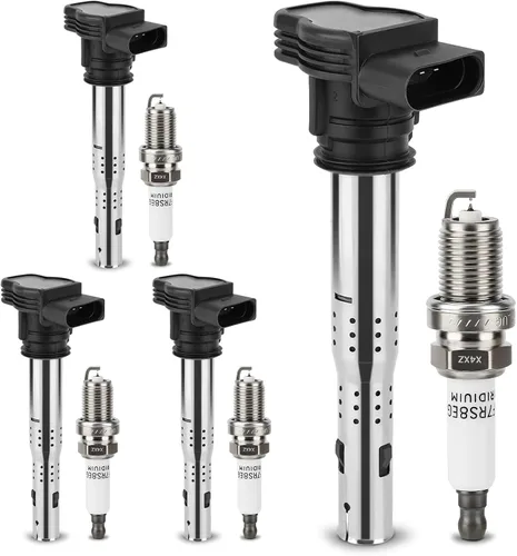 Vista 28 de Paquetes de bobinas de encendido UF549 y bujía doble de iridio 9029 compatibles con 2007-2019 Nissan Altima Versa Sentra Rogue Cube NV200 Pathfinder