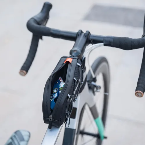 Vista 7 de ROCKBROS Bolsa de Tubo Superior para Bicicleta Bolsa de Marco Frontal para Bicicleta Accesorios para Bicicleta Compatible con iPhone 14/13/12 Pro