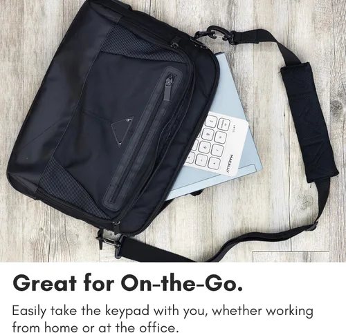 Vista 6 de Macally Teclado numérico inalámbrico USB C Teclado numérico para Mac MacBook iMac Inalámbrico de 10 teclas para computadora portátil