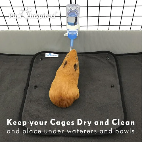 Vista 5 de Paw Inspired Forro lavable para jaula de conejillo de indias, ropa de cama de forro polar para conejillos de indias, hurones, conejos, hámsters