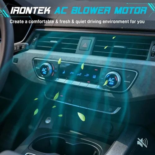 Vista 7 de IRONTEK 700237 Motor de ventilador delantero HVAC con jaula de ventilador para Ford Expedition 2009-2017, 2009-2014 para Ford F-150, 2009-2017