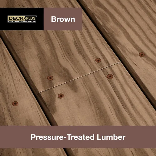 Vista 7 de Deck Plus Tornillos para valla y madera exterior con revestimiento epoxi de 2-1/2 pulgadas #10 x 2-1/2 pulgadas, rosca gruesa incluida, tornillo