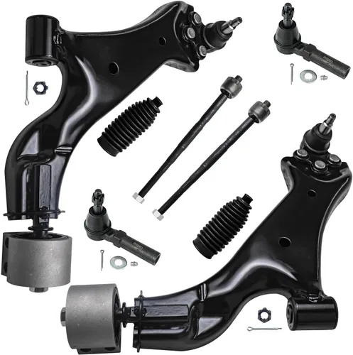 Vista 20 de Detroit Axle - Kit de brazos de control delanteros 2WD de 8 piezas para Ford F-150 Lincoln Mark LT 05-08, 4 brazos de control superior e inferior
