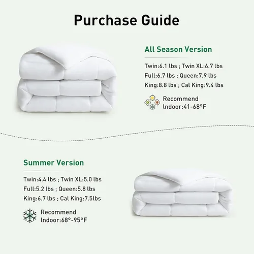Vista 6 de Edredón 100% viscosa hecho de bambú, suave y ligero, tamaño Queen, edredón refrescante de verano transpirable para personas que duermen con calor, 8