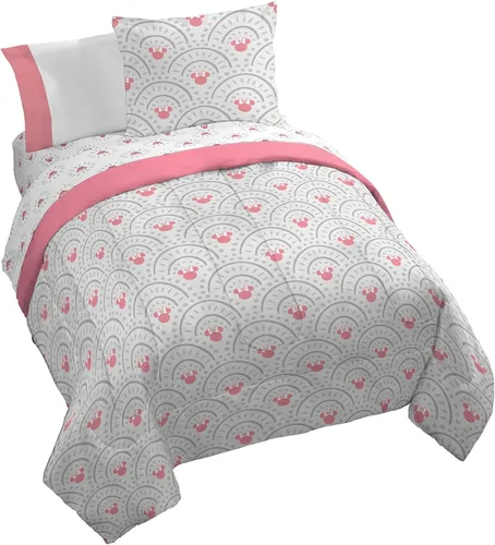 Vista 10 de Jay Franco Disney Lilo and Stitch - Juego de edredón tamaño Full, ropa de cama de 7 piezas, incluye juego de sábanas y fundas de almohada, ropa