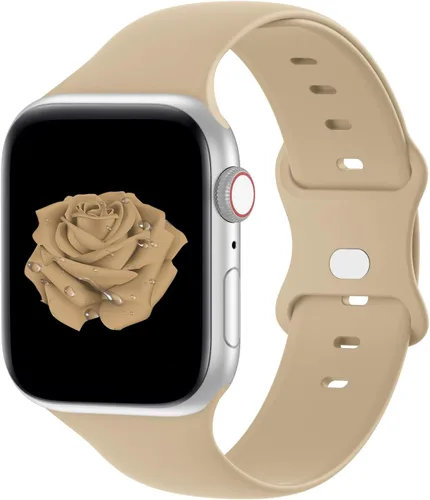 Vista 36 de Bandiction Compatible with Apple Watch Series 3 38mm Series 5 40mm iWatch Bands 38mm 40mm 41mm, Soft Silicone Sport Replacement Strap Compatible for