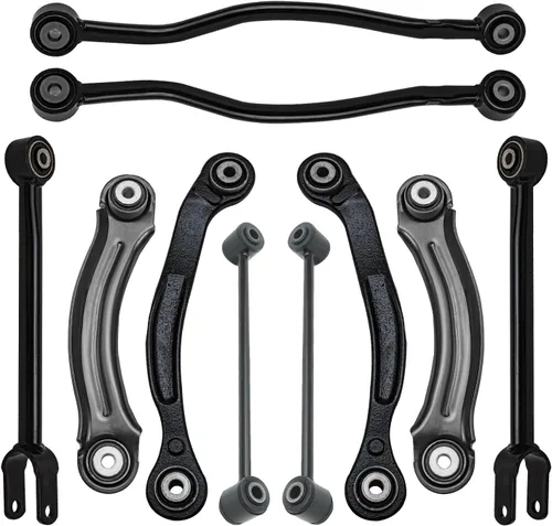 Vista 134 de Detroit Axle - Kit de suspensión delantera de 10 piezas para Chevrolet Trailblazer GMC Envoy 2004-2007 2005 2006 Soportes de brazo de control