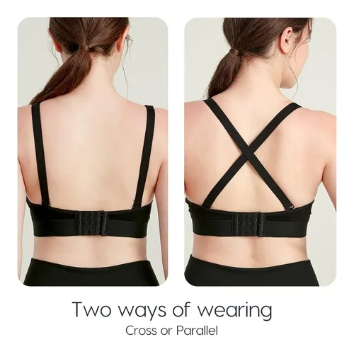 Vista 7 de Lupantte Brasier de bombeo manos libres para mujer, paquete de 2, brasier de extracción de leche cómodo de apoyo con almohadillas, brasier de bombeo