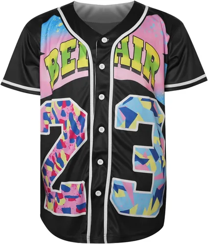 Benny 'The Jet' Rodriguez 30 The Sandlot Bel Air Camiseta de béisbol de manga corta Yeah-Yeah