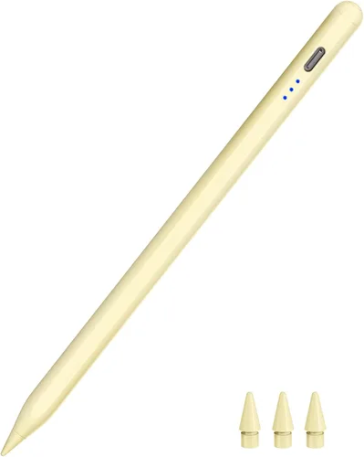 Lápiz para iPad 2018-2025, HATOKU 15 minutos de carga rápida de 1 generación con inclinación y rechazo de palma compatible con iPad Air 345M2M3,