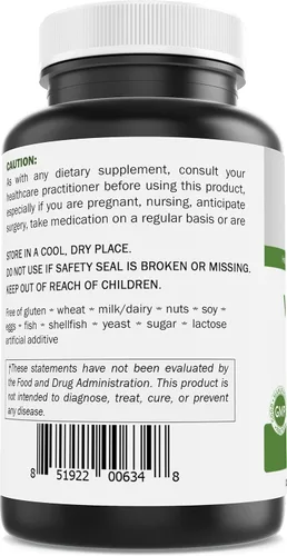 Vista 4 de Brieofood Vitamina B2 (riboflavina) 400 mg, 120 cápsulas vegetarianas, sin gluten, sin OMG