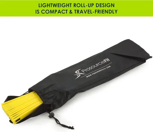 Vista 3 de ProsourceFit Speed Agility Ladder 8, 12 and 20 Rung for Speed Training and Sports Agility Workouts with Free Carrying Bag