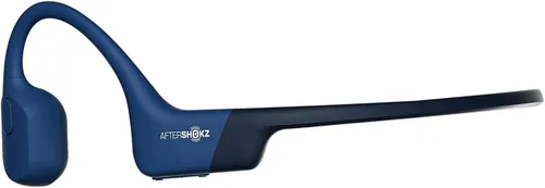 Vista 3 de AFTERSHOKZ Aeropex Auriculares inalámbricos de conducción ósea de oído abierto, clasificación IP67, eclipse azul