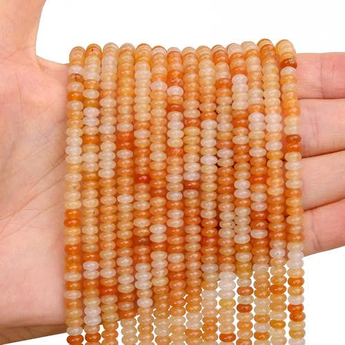 Vista 30 de BONNY BOXX 1 hebra (150 piezas) Cuentas naturales de turquesa africana de 2 * 4 mm, cuentas de disco de ábaco de piedra natural, cuentas sueltas
