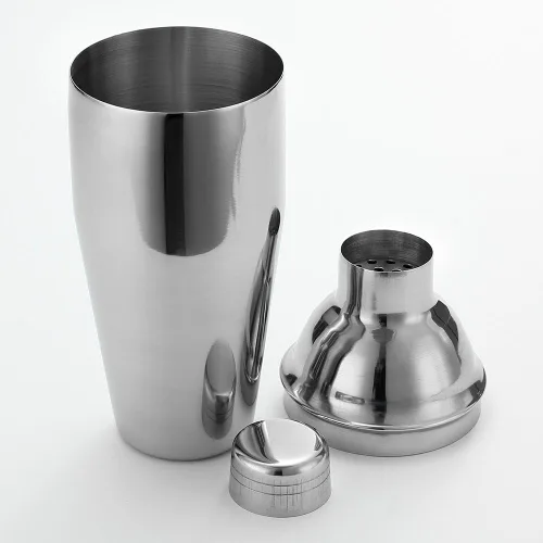 Vista 2 de 25oz acero inoxidable ninguna coctelera del cóctel de las fugas, Pro mezclando buen Martini/coctelera sólida de la bebida