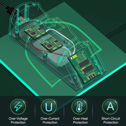 Vista 4 de Estación de carga de control para Xbox One estación de carga para Xbox One Controller paquete de batería de 2 x 1200 baterías recargables