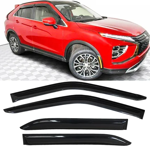 Vista 9 de Viseras laterales para ventana, protectores de lluvia, deflectores de ventilación compatibles con Toyota RAV4 2013-2018, deflector de ventilación