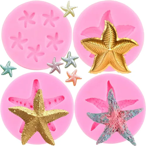 Vista 10 de Molde de silicona para algas marinas, molde de fondant de coral marino para decoración de pasteles, decoración de cupcakes, caramelo de chocolate