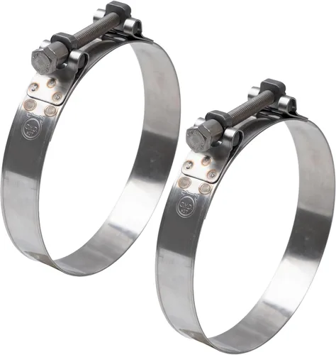 Vista 13 de TT Abrazaderas de manguera resistentes, abrazadera de acero inoxidable 304 con perno en T, rango ajustable de 0.67 a 0.748 in, tuercas en T sólidas