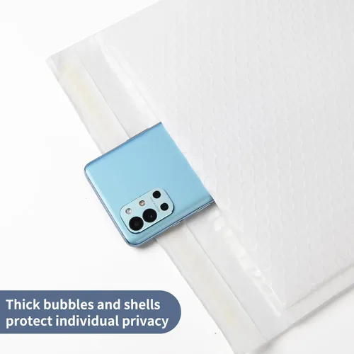 Vista 6 de zmybcpack Sobres de burbujas de polietileno blanco de 8.5 x 12 pulgadas