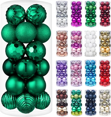 Vista 38 de XmasExp - Bolas de Navidad para colgar (34 unidades, irrompibles)