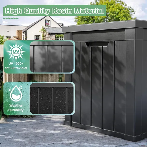 Vista 118 de DRATO Cajas de terraza, caja de almacenamiento al aire libre de 30 galones para cojín de patio, herramientas de jardín, impermeable y resistente a
