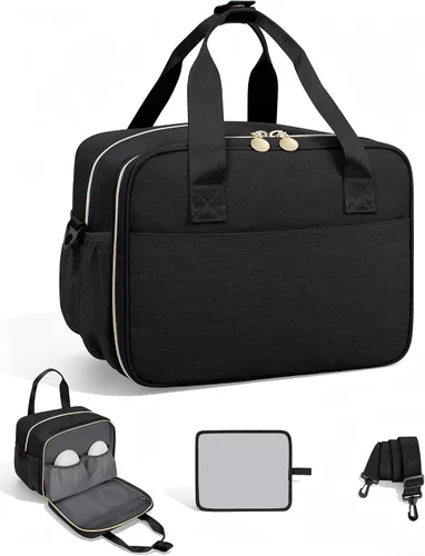 OCKLILY Bolsa de extracción de leche portátil, bolsas enfriadoras de leche materna con compartimento aislado y alfombrilla impermeable, bolsa de