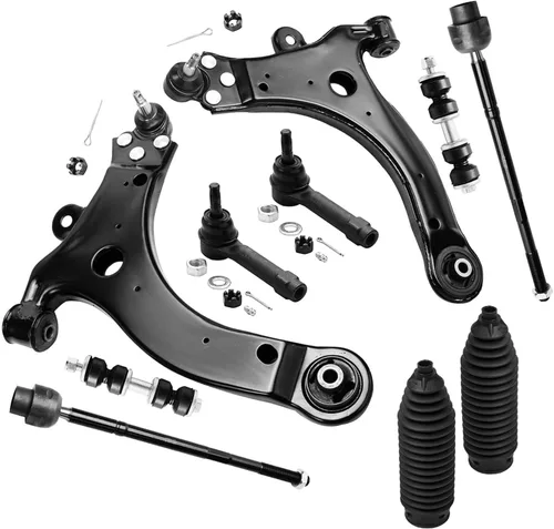 Vista 83 de Detroit Axle - Kit de suspensión delantera de 10 piezas para Chevrolet Trailblazer GMC Envoy 2004-2007 2005 2006 Soportes de brazo de control