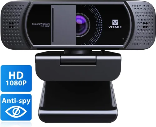 Vista 4 de Webcam with Microphone 1080P HD Web Camera, 672 USB Desktop Web Cam Facecam Video Cam for Streaming Gaming Conferencing Mac Windows PC Laptop