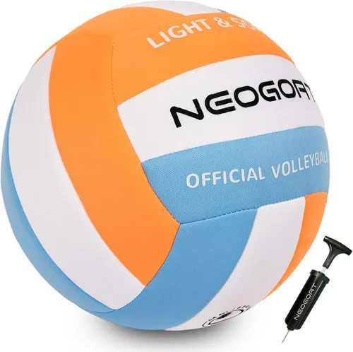 Vista 9 de Soft Volleyball for Indoor Practice-Super Soft & Silent Fabric Indoor Volleyball Lightweight for Kids Youth Beginners, Perfect for House Training